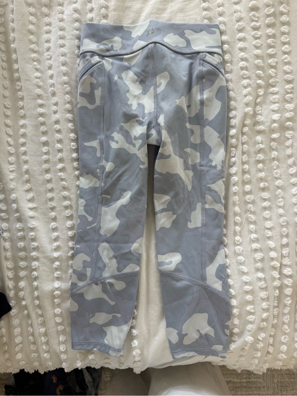 all in motion Light Grey & White Camo Kids Leggings